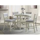 Home Elegance Lowell Gray White 5pc Counter Height Set