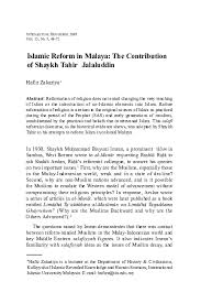 Sheikh tahir jalaluddin biodata sheikh. Pdf Islamic Reform In Malaya The Contribution Of Shaykh Tahir Jalaluddin Hafiz Zakariya Academia Edu