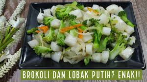 Resep sayur sop lobak putih ceria. Tumis Brokoli Dan Lobak Putih Enak Seger Youtube