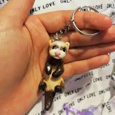 Custom Ferret Keychain Pet Loss Gifts For Ferret Lover And Etsy Pet Loss Gifts Ferret Accessories Pet Loss