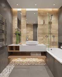 The picture reveals that the spa bathroom occupies a relatively limited space. Deluxe Spa Bathroom Inspiration Bathrooms Remodel Beige Bathroom Bathroom Renovations