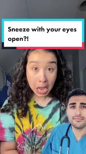 Sneeze with Open Eyes Popped Out
