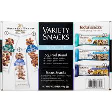 Squirrel Brand And Focus Snacks Fruit Nut Snack Pack Variety 36 Count Costco