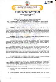 On tuesday, april 28, malacañang released the guidelines for general community quarantine (gcq) that will be implemented in most parts of the country there are areas in the country that will still fall under enhanced community quarantine (ecq), and there are areas that will now fall under general. Bulacan Philippines Government Corona Advisory