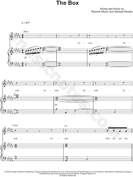 Roddy Ricch The Box Sheet Music In Bb Minor Transposable Download Print Sheet Music Digital Sheet Music Printable Sheet Music