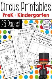 Circus Activities For Preschool Prek And Kindergarten Circus Theme Preschool Activities Literacy Activities Preschool Kindergarten Lessons
