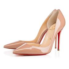 Iriza 100 Nude Patent Leather Women Shoes Christian Louboutin