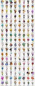 Animals Animal Crossing Characters Animal Crossing Wild World Animal Crossing
