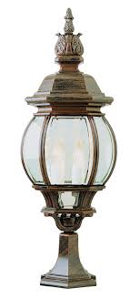 Trans Globe Lighting 4072 Rt Ville Frenche 30 Pier Mount Lamp Outdoor Post Lights Globe Lights Fence Lighting