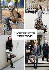But how do you wear it? 21 Cool Outfits With Biker Boots For This Winter Styleoholic