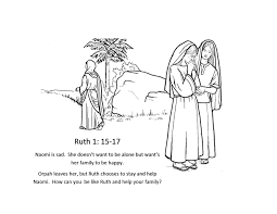 Ruth and naomi bible coloring pages for preschool. Ruth And Naomi Bible Coloring Pages
