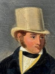 Large 19th Century Hunting Party Oil Painting Lord With Purdey In Grey Top  Hat