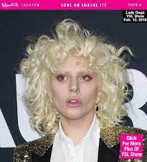 Lady Gaga S Bleached Brows Barely There Makeup At Saint Laurent Love Or Loathe Bleached Brows Bleached Eyebrows Lady Gaga