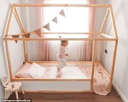Creative Parents Reveal How They Ve Turned Ikea Furniture Into Original Pieces With Simple Diy Daily Mail Online Ikea Toddler Bed Ikea Loft Bed Ikea Kura Bed