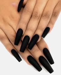 Black Acrylic Nails Coffin Ideas 133 Black Nails Design Ideas 2019 Acrylic Coffin Polish Matte Tan Ongles Couleurs Ongles En Gel Vernis A Ongles
