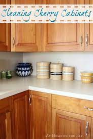 Cherry wood cabinets are ideal for every kitchen decor and style from traditional, country, and vintage style kitchens to rustic, contemporary or modern ones lastly, cherry wood kitchen cabinets match perfectly stone countertops like 2021 trendy quartz ones and also every color decor from neutral and. Cleaning Our Cherry Cabinets At Home On The Bay Cherry Wood Kitchen Cabinets Cherry Cabinets Kitchen Cherry Cabinets