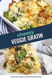 Easy Cheesy Cauliflower And Broccoli Gratin Recipe In 2021 Veggie Casserole Vegetable Casserole Healthy Recipes