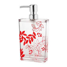 Find china manufacturers of acrylic bathroom accessories. Bathroom Accessories Clear Acrylic Bath Lotion Organizer With Red Flower Style Astrid