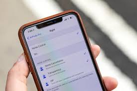 To use the settings app, tap settings > bluetooth > the i icon next to airpods pro > noise cancellation. Apple Airpods Pro Review New In Ear Design And Active Noise Cancellation The Verge