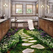 An online 3d tiles visualizer, the best way to visualize your room, kitchen, bathroom, outdoor, elevation, bedroom, and commercial offices wall and floor tiles. 3d Ceramic Tile Floor Tile Flowers Garden Floor Murals Floor Wallpaper Bathroom Mural