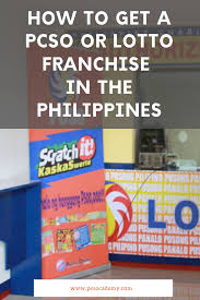 How To Get A Pcso Or Lotto Franchise In The Philippines Franchise Business Opportunities Lotto Franchise Business