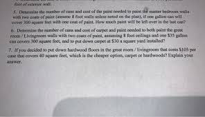 I bought a quart of annie sloan paris grey, and i was able to paint all this: Foot Of Exterior Wall 5 Determine The Number Of Chegg Com