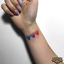 三顆愛心分別代表誰呢 顏色可更改歡迎客製 colortattoo tattooartist tattooist taipei taipeitattoo taiwantattoo tat art 台北 台北 刺青 ink p cool tattoos tattoo designs tattoos