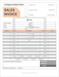 free sales invoice template pdf word excel