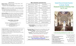 Saint Peter & Saint Patrick Catholic Parish