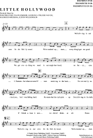 little hollywood trompete in b pdf noten klick auf die noten um reinzuhoren noten zum download fur verschiedene instrument noten trompete pop musik