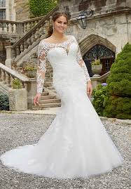 Mori Lee 3285 Sasha Off Shoulder Long Sleeve Plus Size Wedding Gown In 2020 Plus Size Wedding Gowns Wedding Dresses Lace Long Sleeve Wedding Gowns