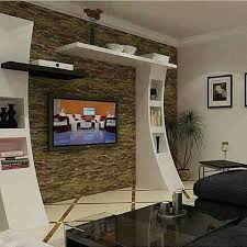 The Business In The Stone Behind The Tv Is Cool Like That It S A Few Variations Of Color Tv Wall Design Tv Room Design Tv Unit Design