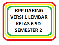 Contoh rpp 1 lembar mode daring kelas i (1) sd/mi tahun 2020. Rpp Daring Kelas 6 Sd Semester 2 Semua Tema Versi 1 Lembar Kherysuryawan Id
