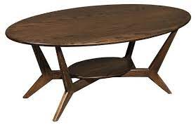 With an open style concept, it offers ample storage space all while looking fabulously chic. Midcentury Oval Coffee Table Midcentury Coffee Tables By Wood Revival Houzz