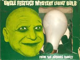 Uncle Fester S Mystery Light Bulb Book Advertising Mystery Halloween Cans