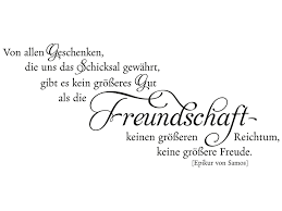 Wandtattoo Zitat Freundschaft