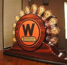 Westinghouse Mazda Light Bulb Display Edison Mazda Sign 12 Nos Tungston Bulbs Bulb Steampunk Lamp Light Bulb