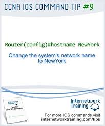 Ccna Tip 9 Ios Command To Change The Hostname Of A Cisco Router Or Switch Cisco Networking Ccna Computer Network