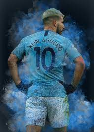 Sergio Aguero Poster By Defi Saul Displate In 2021 Manchester City Wallpaper Football Drawing Manchester City Football Club