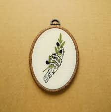 Alibaba.com offers 804 hot fix cactus products. Olive Branch Skeleton Hand Hand Embroidery Hoop Art Modern Etsy