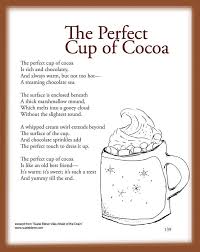 The Perfect Cup Of Cocoa Poetry For Kids Childrens Poems Kids Poems