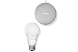 Ge Lighting S New C By Ge Smart Lighting Starter Kit Features The Google Home Mini Techhive