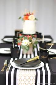 Easy to customize with our invitation maker and add your photo. Black White Celebration Tablescape Party Tablescapes Graduation Dinner Black And White Baby