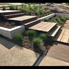 David Baptiste Garden Design On Instagram Decking Step Detail In A Naturalised Planting Of Loma Landscaping With Rocks Australian Garden Design Garden Design