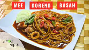 • 400 gram mie basah • 75 ml kaldu sapi • 150 gram udang basah (buang kulitnya) • 150 gram daging sapi (potong dadu) • 2 buah tomat (potong dadu) • 3. Mee Goreng Basah Youtube