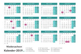 Kalender 2021 mit kalenderwochen + feiertagen: Kalender 2019 Zum Ausdrucken Kostenlos