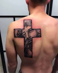 Cross tattoos may be placed on practically every part of the body from the back of the ear to the broad expanse of the back. 40 Jesus Back Tattoo Designs For Men Religious Ink Ideas