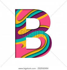 However, this version has a thinner outline. Paper Cut Letter B Vector Photo Free Trial Bigstock