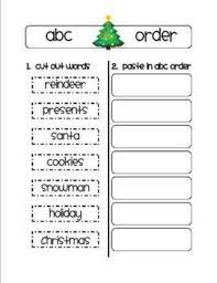 The word order is usually treated as an uncountable (mass) noun, which means that it is normally not combined with an indefinite article. Winter Holidays Abc Order Printable Abc Order English Teaching Resources Resource Classroom