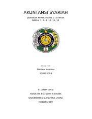 Check spelling or type a new query. Tugas Aksya 9 12 Docx Akuntansi Syariah Jawaban Pertanyaan Latihan Bab 6 7 8 9 10 11 12 Disusun Oleh Maulana Yusditira 170503058 S1 Akuntansi Fakultas Course Hero